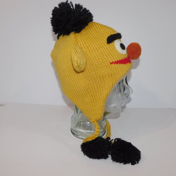 DeLux Knitwits OS Adult Sesame Street Bert lined Wool Winter hat Toque - Picture 4 of 7